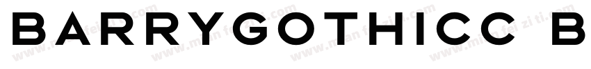 barrygothicc bold字体转换